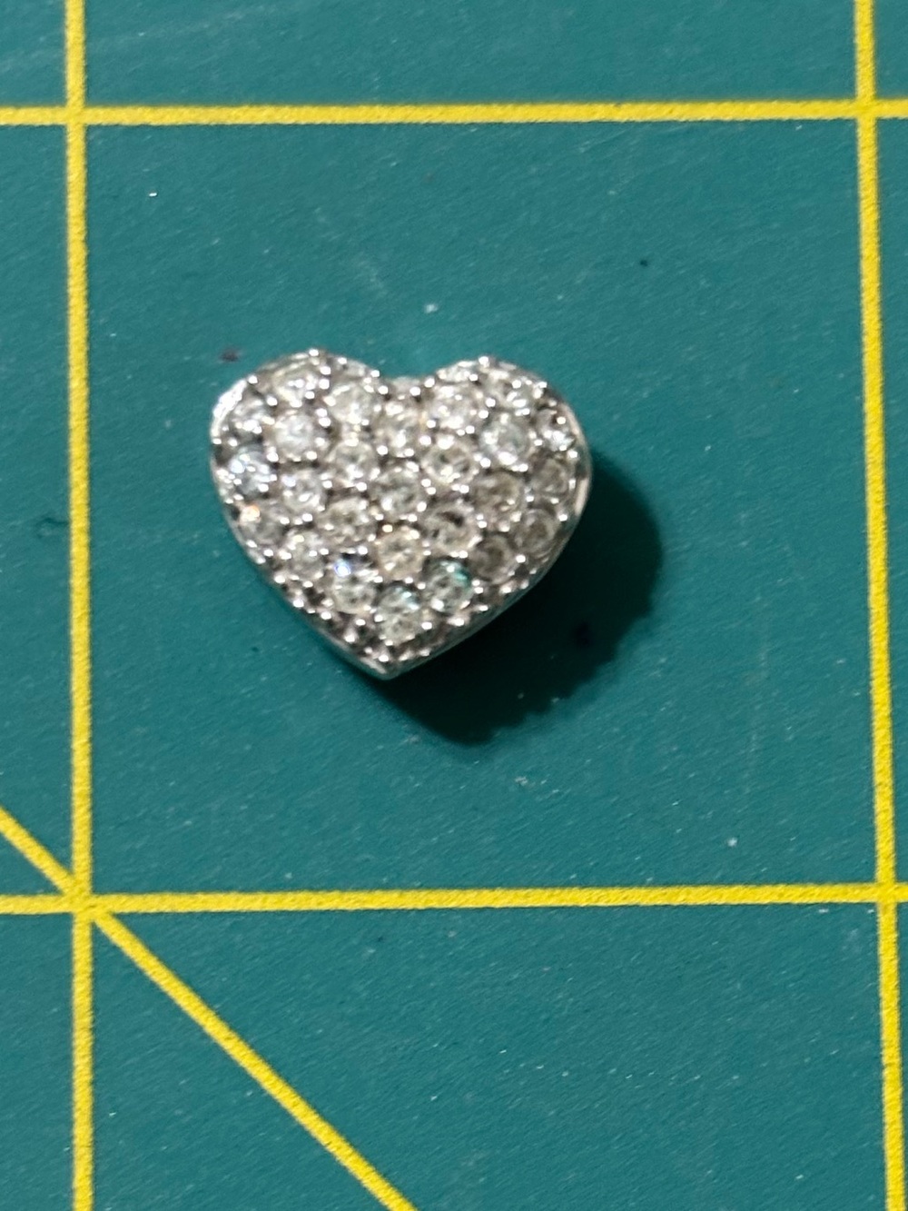 Swarovski double sided heart pendant